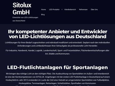 Website von SITOLUX GmbH