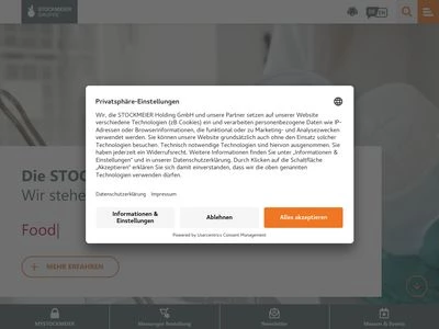 Website von STOCKMEIER Holding GmbH