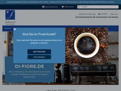 Website von difiore buon gusto