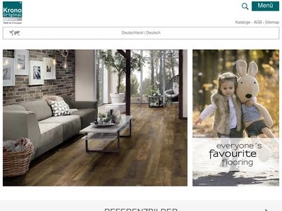 Website von Kronoflooring GmbH