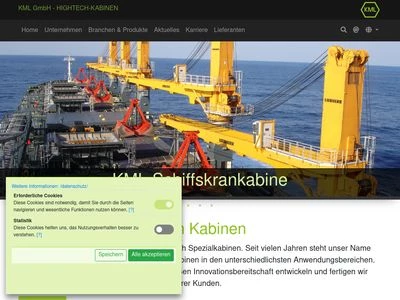 Website von KML GmbH