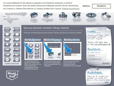 Website von Armaturen und Fittings Stüss e.K.