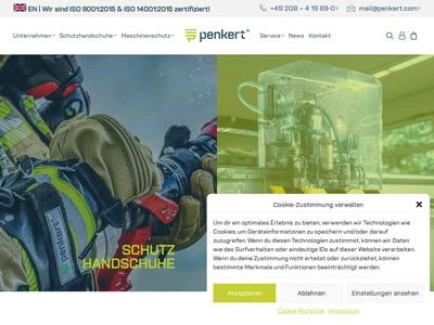 Website von Penkert GmbH