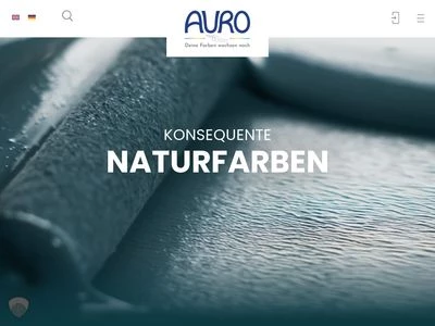 Website von AURO Pflanzenchemie AG