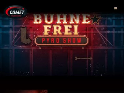 Website von COMET Feuerwerk GmbH