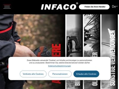 Website von INFACO s.a.s.