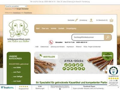 Website von Kauartikel.com GmbH