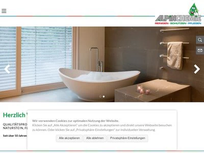 Website von Alpin-Chemie GmbH