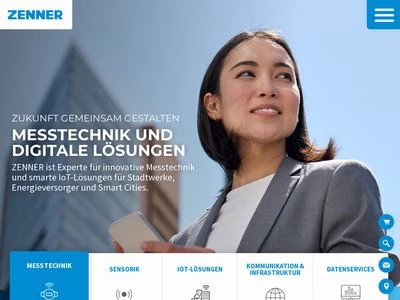 Website von ZENNER International GmbH & Co. KG