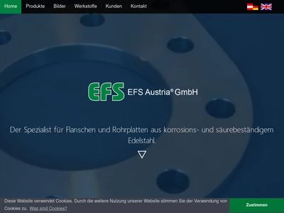 Website von EFS Austria GmbH