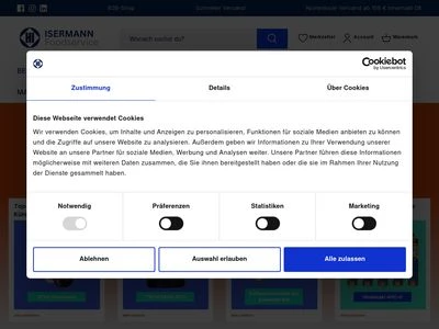 Website von Isermann GmbH & Co.KG