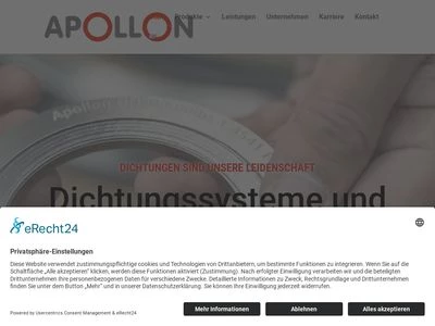 Website von Apollon InduTec GmbH