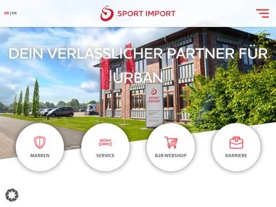 Website von SPORT IMPORT GmbH