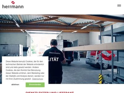 Website von HERRMANN GmbH