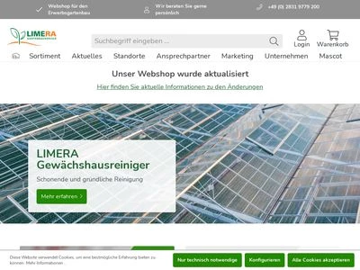 Website von LIMERA Gartenbauservice GmbH & Co. KG