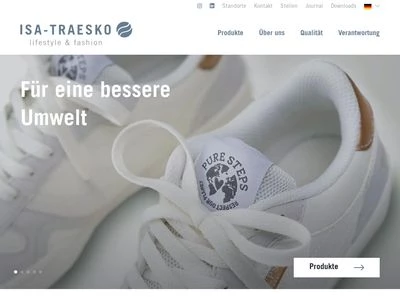 Website von ISA-TRAESKO GmbH