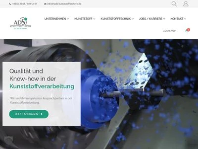 Website von ADS Drehservice GmbH