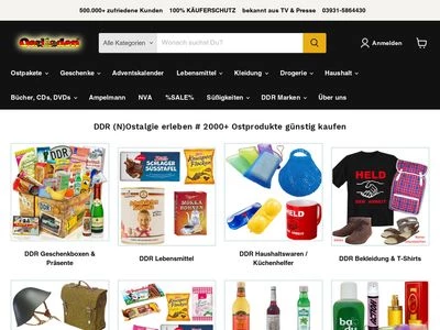 Website von Ostprodukte-Versand OPV GmbH