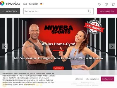 Website von Miweba GmbH