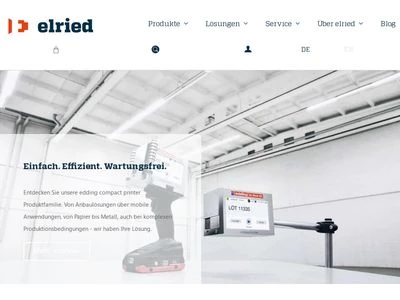 Website von Elried Markierungssysteme GmbH