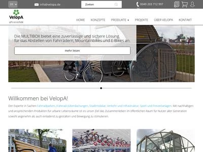 Website von VelopA GmbH