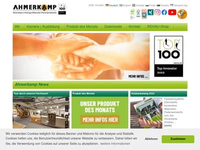 Website von Karl Ahmerkamp Vechta GmbH & Co. KG