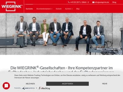 Website von SK WIEGRINK® Beteiligungsgesellschaft mbH