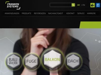 Website von FRANKEN-Systems GmbH