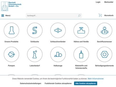 Website von RCT Reichelt Chemietechnik GmbH + Co.