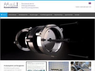 Website von Maul Konstruktionen GmbH