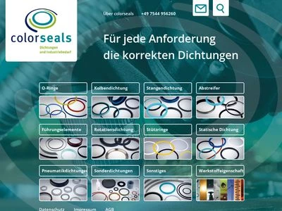 Website von colorseals GmbH