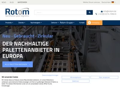 Website von Rotom Deutschland GmbH