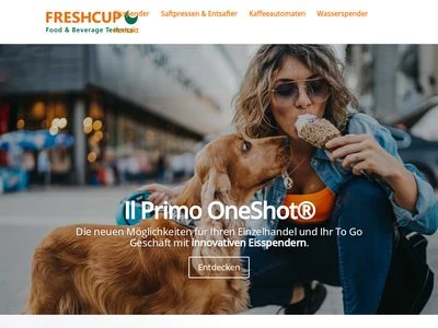 Website von FRESHCUP Deutschland