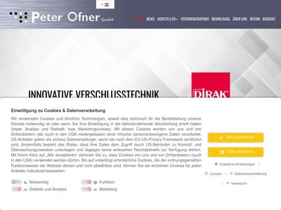 Website von Peter Ofner GmbH