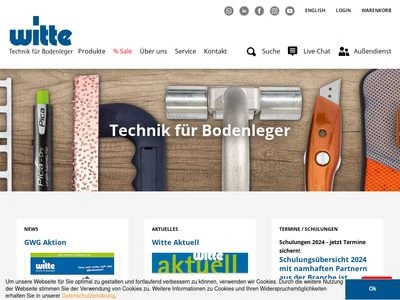 Website von Witte Metallwaren GmbH und Co. KG