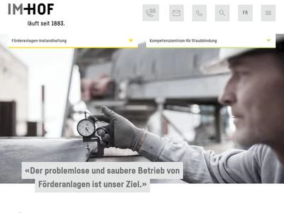 Website von Im-Hof+Cie AG