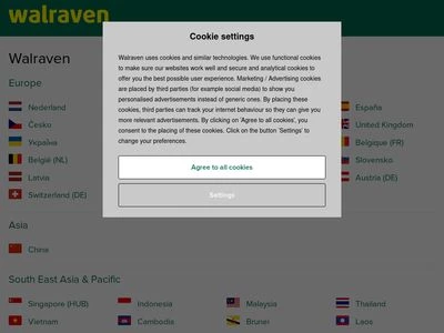 Website von Walraven GmbH