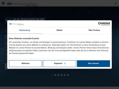 Website von VOLZ Werkzeugmaschinen GmbH & Co. KG