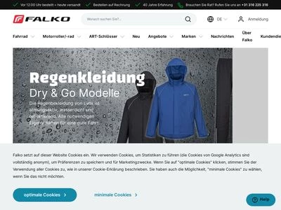 Website von Falko B.V.