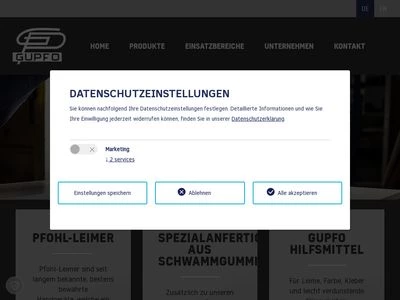 Website von GUSTAV PFOHL GMBH