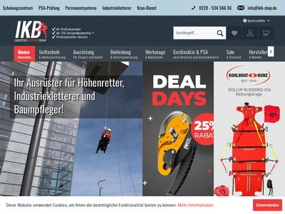 Website von Industriekletterer Bonn