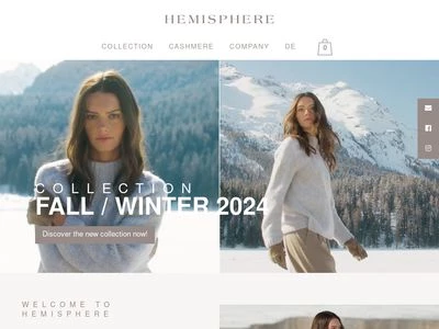 Website von Hemisphere Fashion Group GmbH