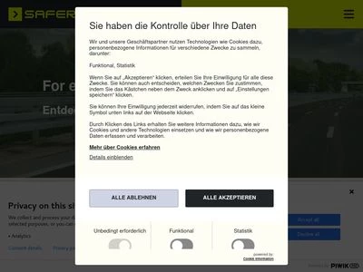 Website von Saferoad RRS GmbH