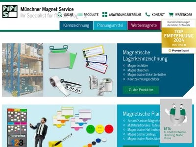 Website von MMS Münchner Magnet Service Betriebs-GmbH