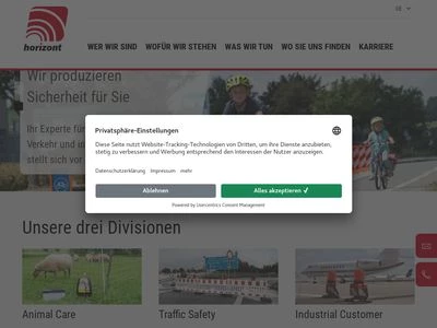 Website von Horizont Group GmbH