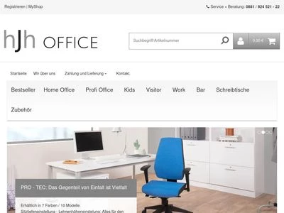 Website von HJH Office GmbH