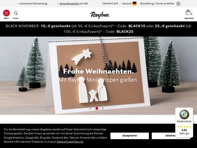 Website von Rayher Hobby GmbH