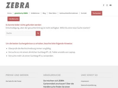 Website von  ZEBRA Group GmbH