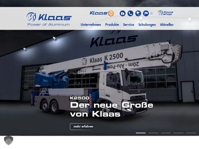 Website von Klaas Service- und Vertriebs GmbH