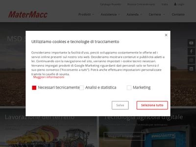 Website von MaterMacc S.p.a.